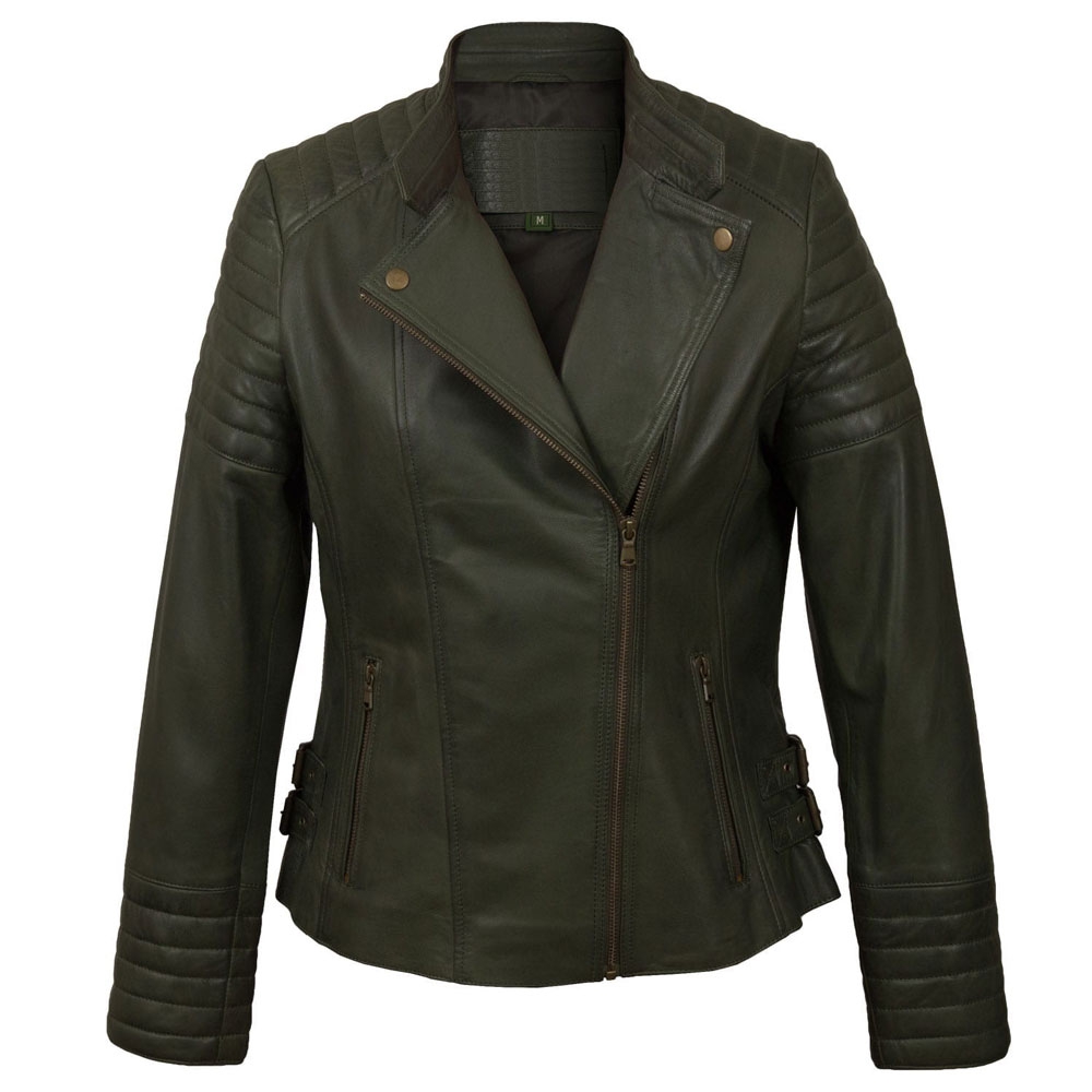 01 Women’s Leather Jacket - Image 1