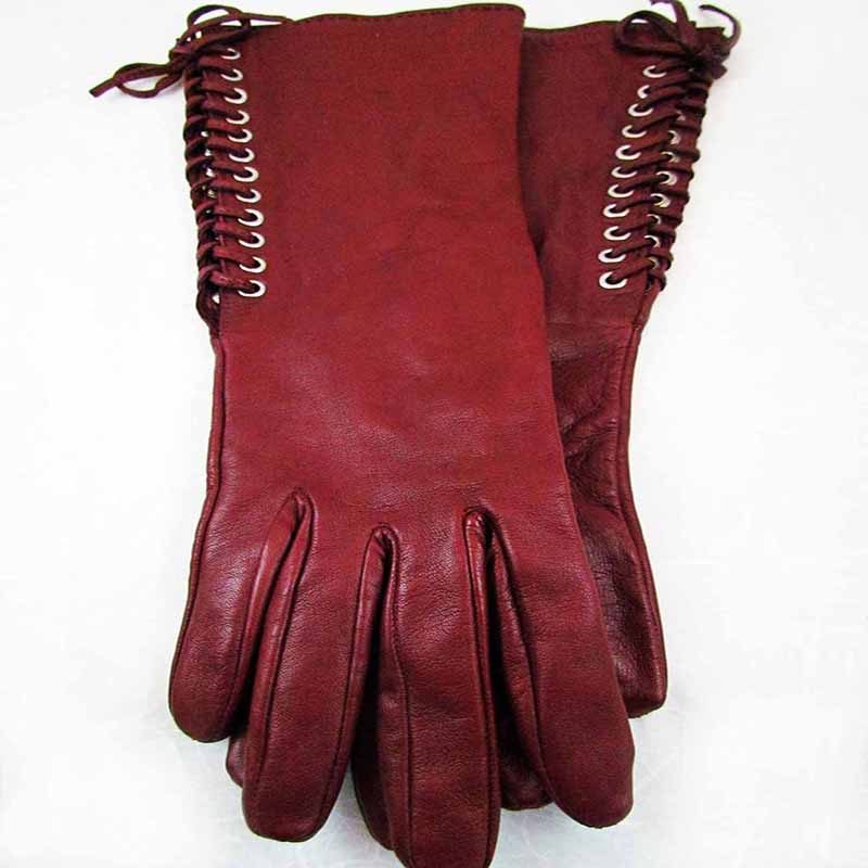 06 Leather Fashion Gloves - Image 1