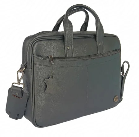 01 Leather Laptop Bag - Image 1