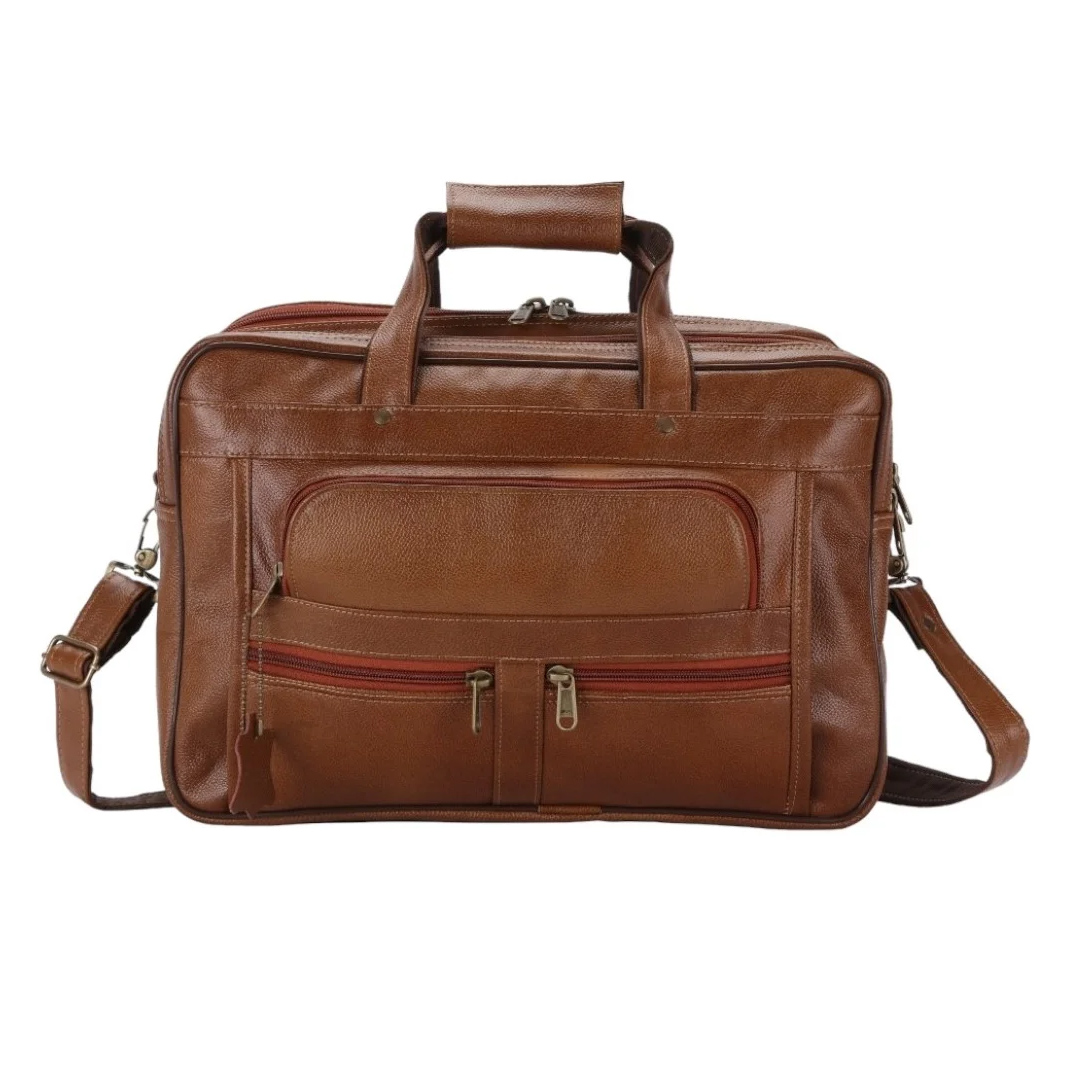 05 Leather Laptop Bag - Image 1